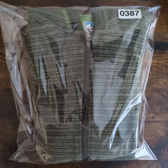 Kuhl Jacket Womens XS Green Full Zip Chianti Fleece Wool Blend Hooded - Picture 11 of 11